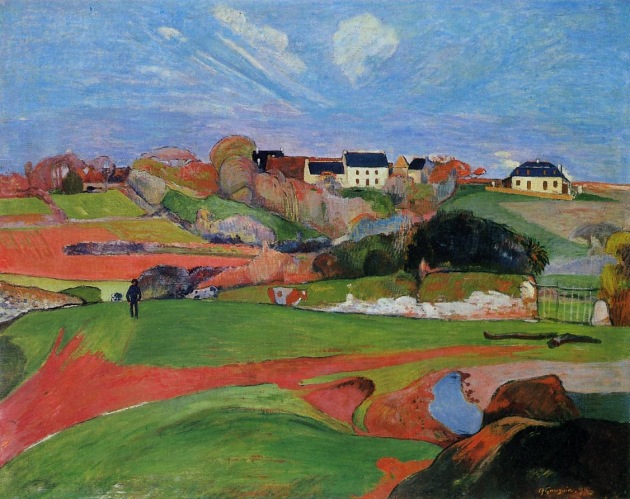 Fields at le Pouldu, Paul Gauguin