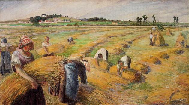 The Harvest, Camille Pissarro